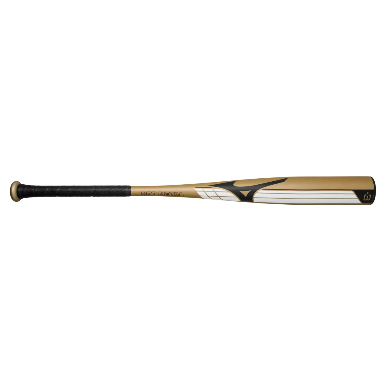 HOT METAL - BBCOR Baseball Bat (-3), Gold/Black - Image 2