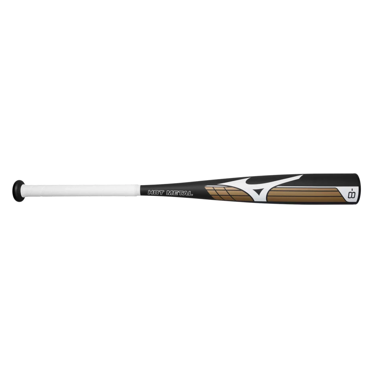 HOT METAL - Big Barrel Youth USSSA Baseball Bat (-8), Black/Gold