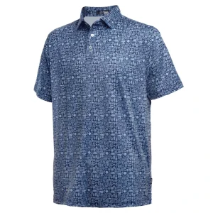 Men's Pro Polo, Navy/White