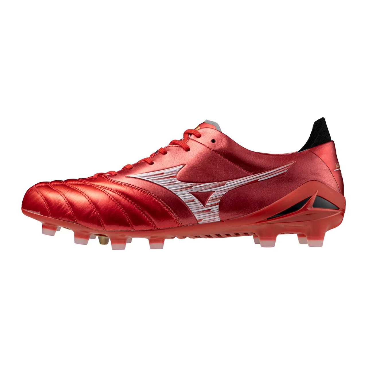 Morelia Neo IV FG Firm Ground Made in Japan KL Soccer Cleat, Red/White