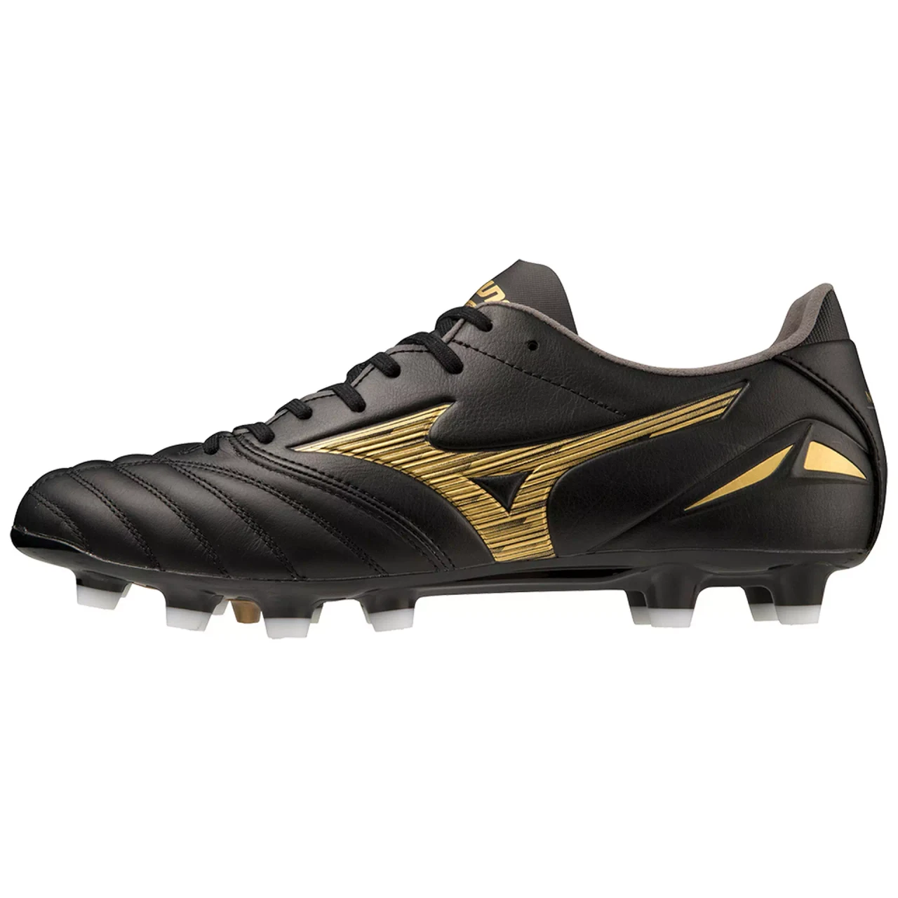 Morelia Neo IV Pro FG Firm Ground KL Soccer Cleat, Black/Gold - Image 2