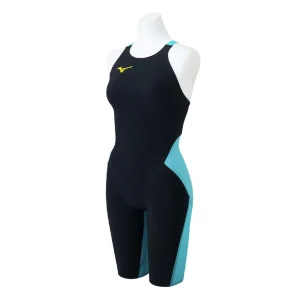 Mizuno Women's GX-Sonic 6 Emotional Techniques (ET) Technical Swimsuit, Black/Teal